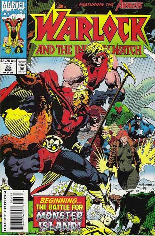 Cover of Warlock (Vol 2) and the Inifinity Watch #26. One of 250,000 Vintage American Comics on sale from Krypton!