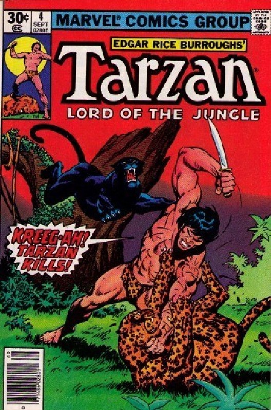 Cover of Tarzan Lord of the Jungle #4. One of 250,000 Vintage American Comics on sale from Krypton!