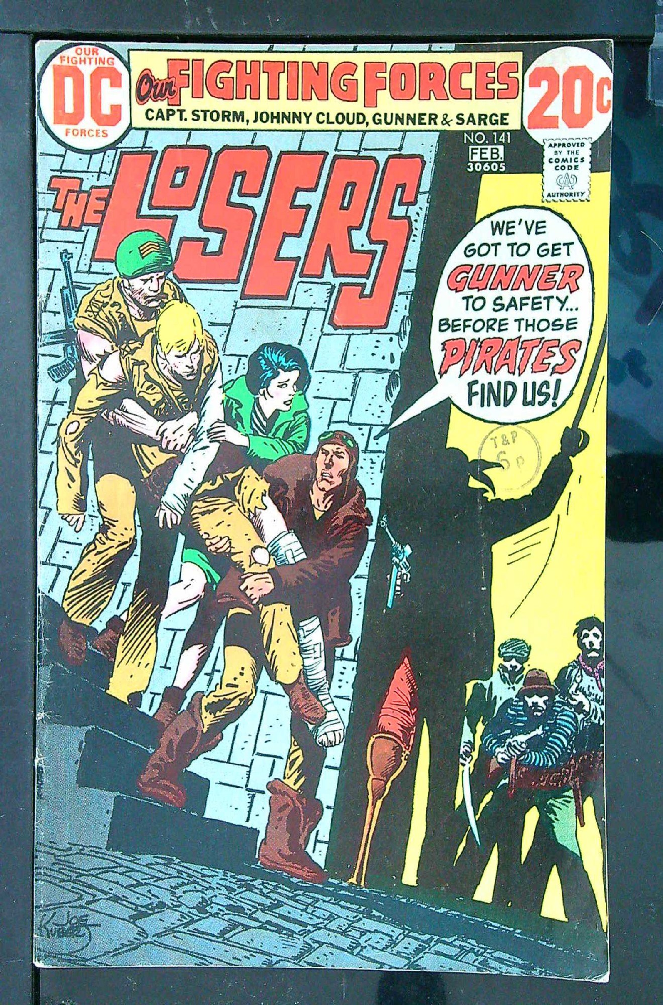 ACTUAL SCAN OF COMIC!<br>Distribution Stamp on Cover - See Scan Cover of Our Fighting Forces #141. One of 250,000 Vintage American Comics on sale from Krypton!