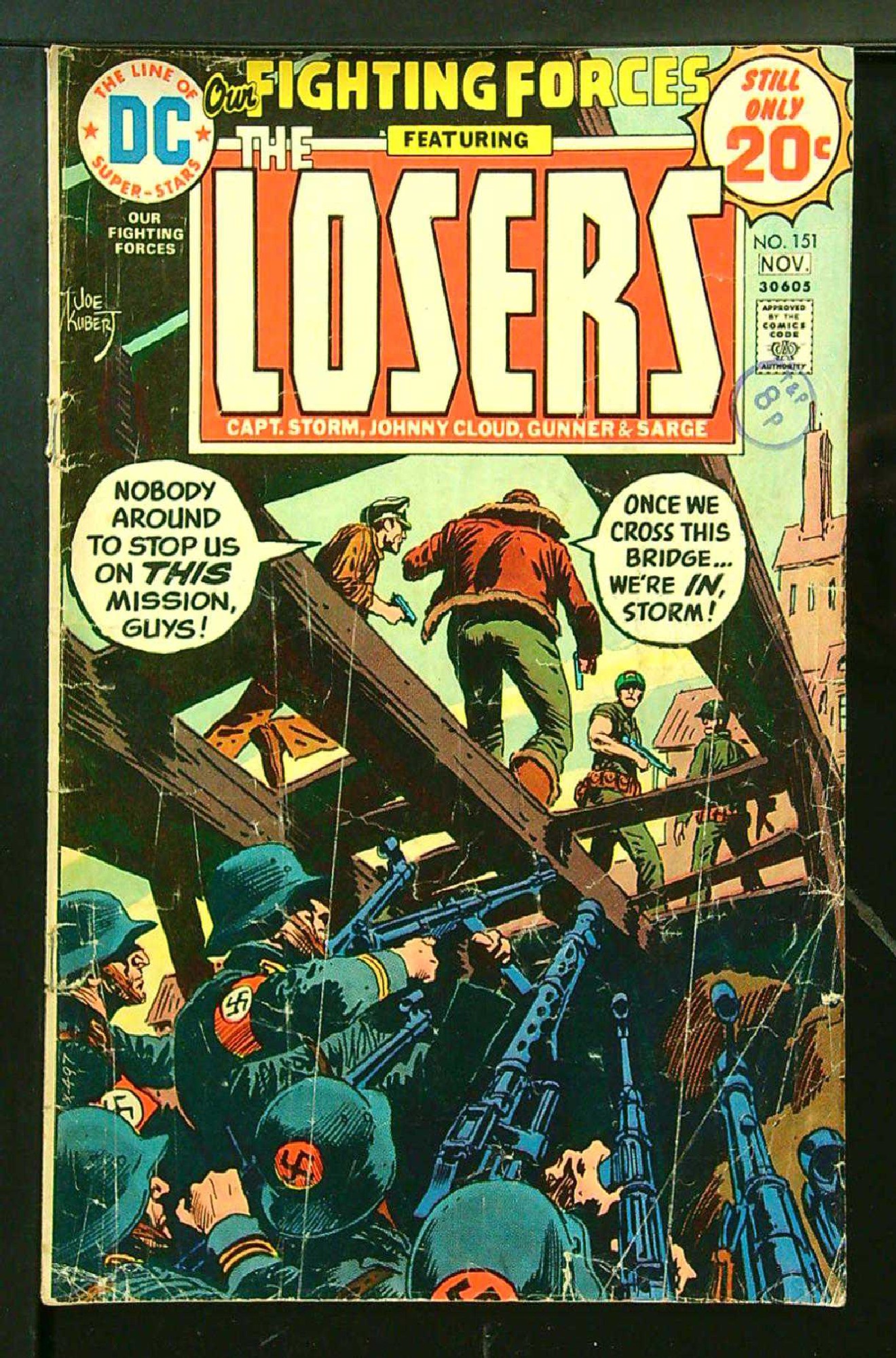 ACTUAL SCAN OF COMIC!<br>Stamp on Cover - See Scan Cover of Our Fighting Forces #151. One of 250,000 Vintage American Comics on sale from Krypton!