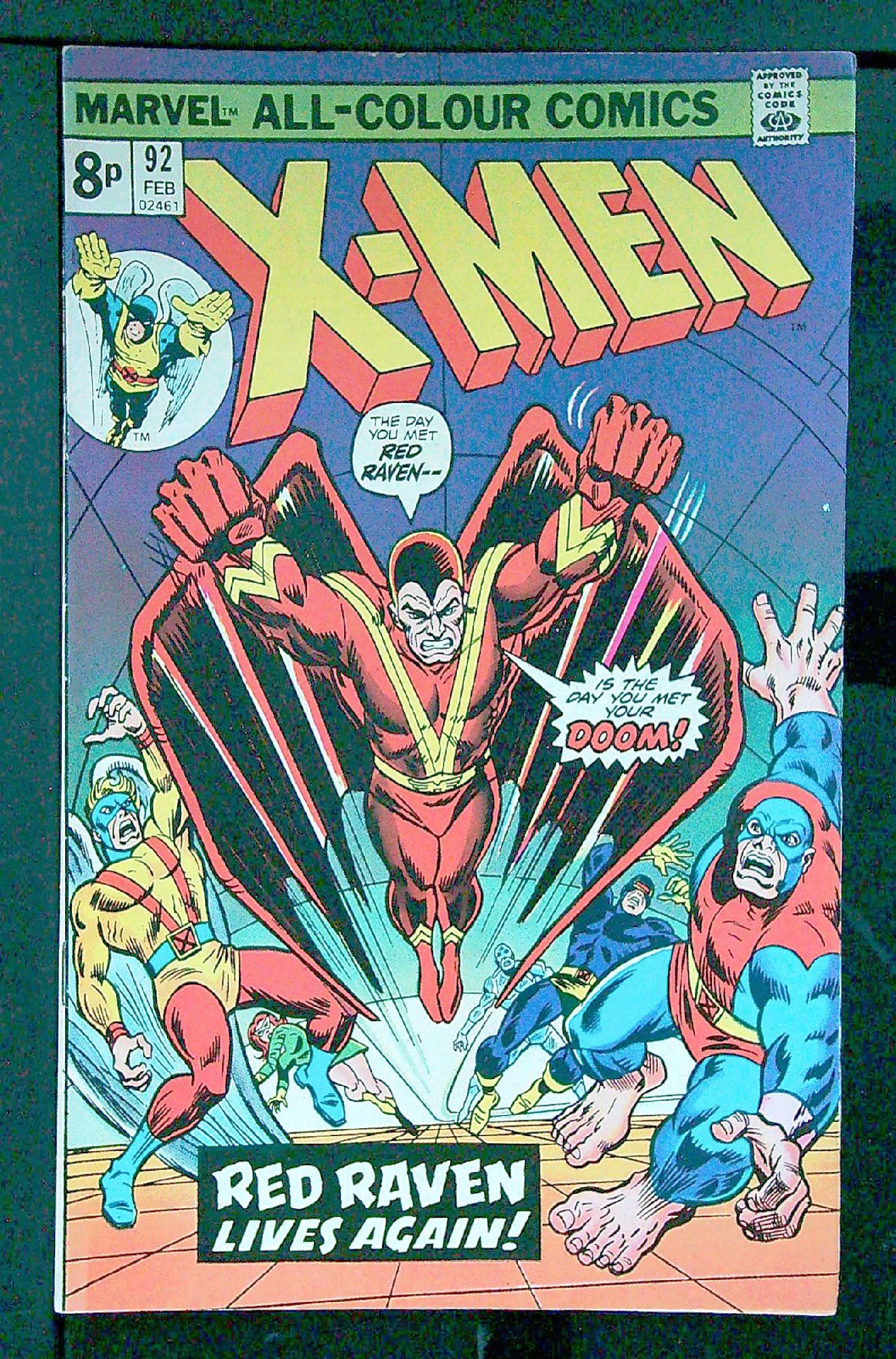 ACTUAL SCAN OF COMIC!<br> Cover of Uncanny X-Men (Vol 1) #92. One of 250,000 Vintage American Comics on sale from Krypton!