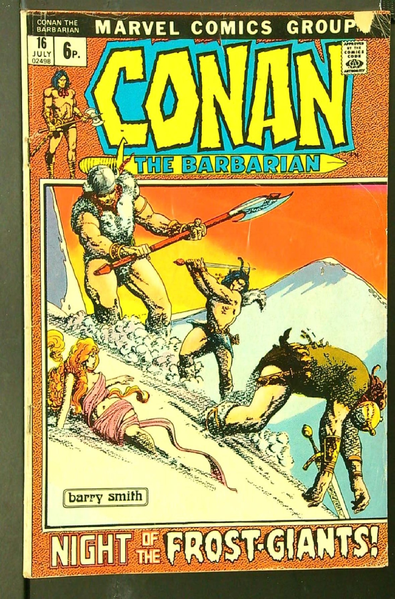 Cover of Conan the Barbarian (Vol 1) #16. One of 250,000 Vintage American Comics on sale from Krypton!